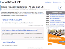 Tablet Screenshot of hackettstownlife.com